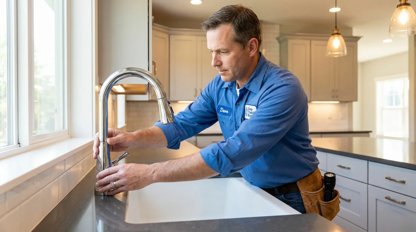 Kitchen faucet installation by Johns Plumbing LLC in Makawao