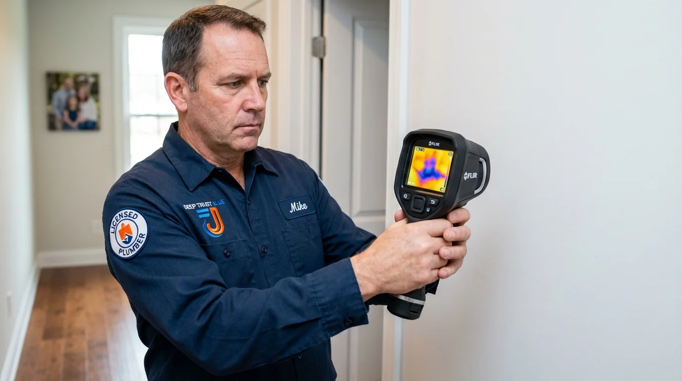 Thermal imaging leak detection by Johns Plumbing LLC in Makawao