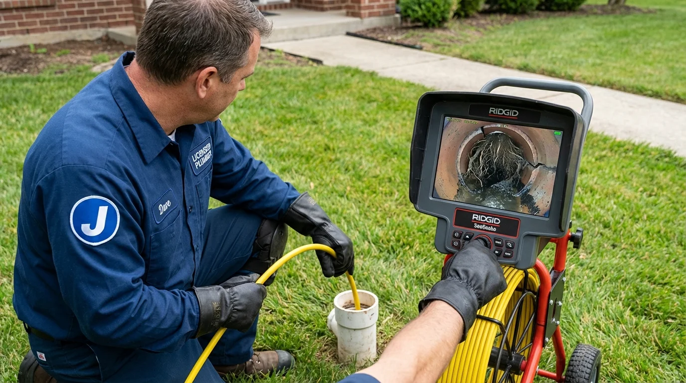 Sewer camera inspection being performed by Johns Plumbing LLC in Makawao